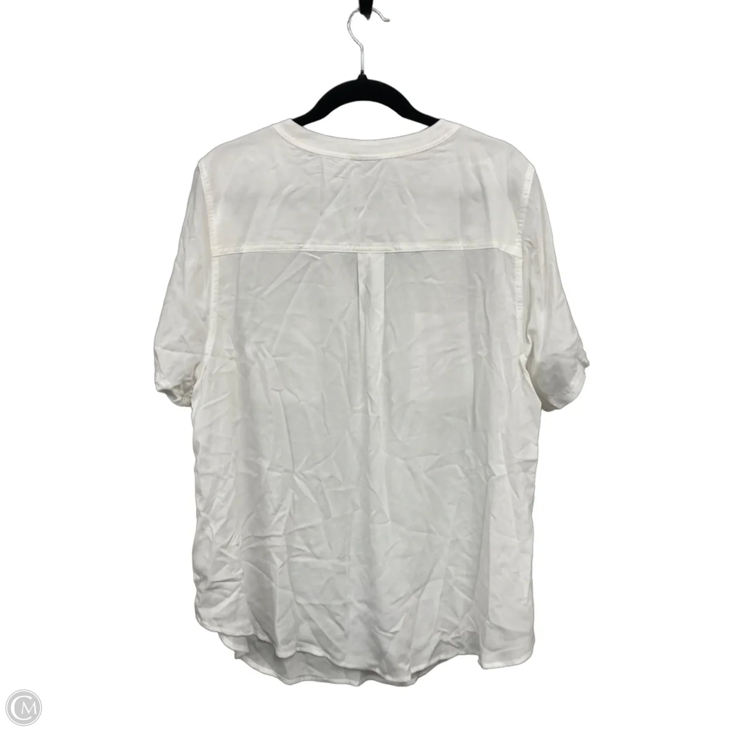 Blouse Short Sleeve By Torrid In White, Size: 2x