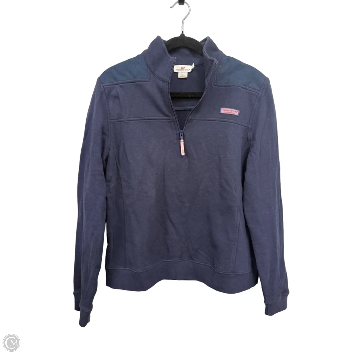Sweatshirt Collar By Vineyard Vines In Navy, Size: L