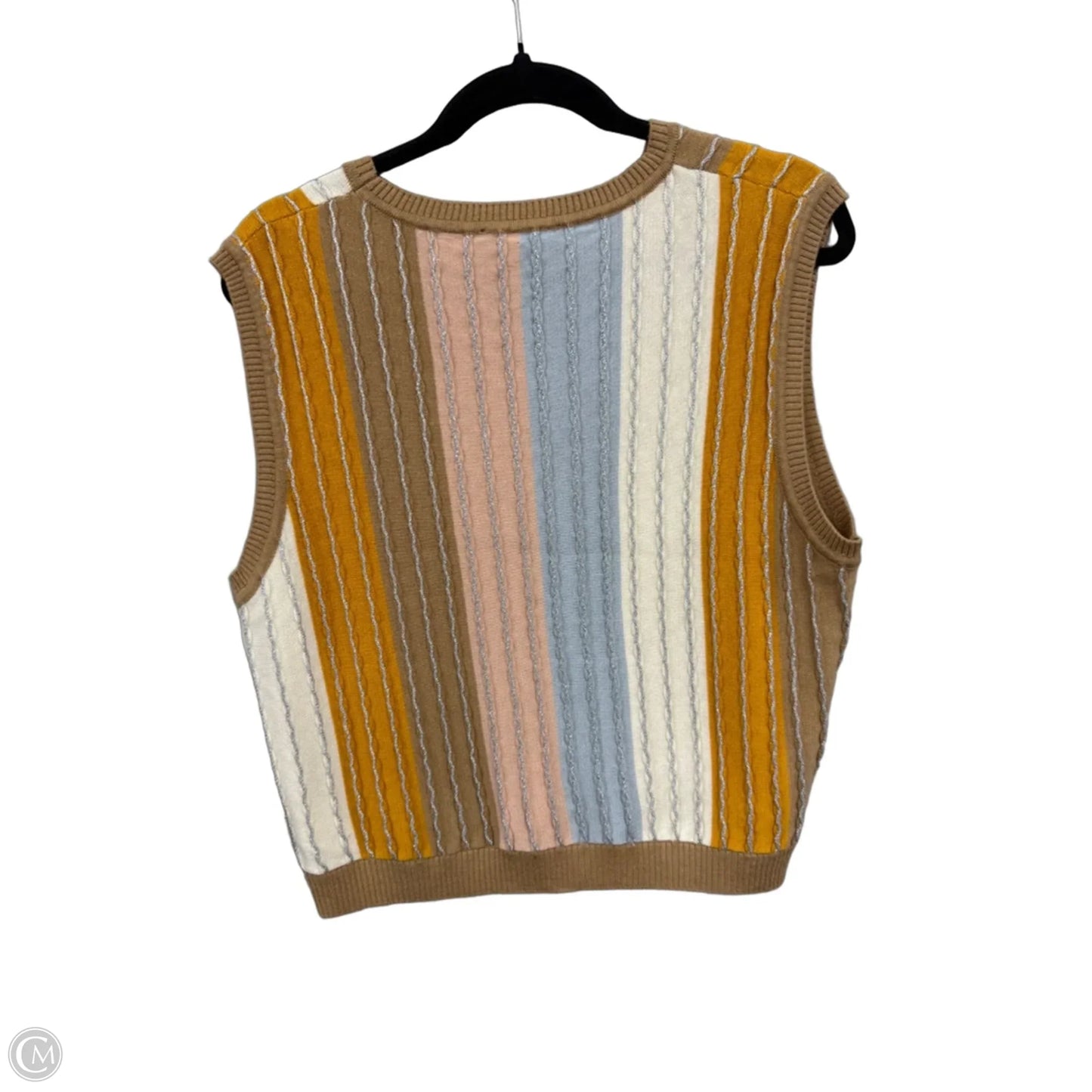 Blouse Sleeveless By House Of Harlow In Brown & Pink, Size: Xl