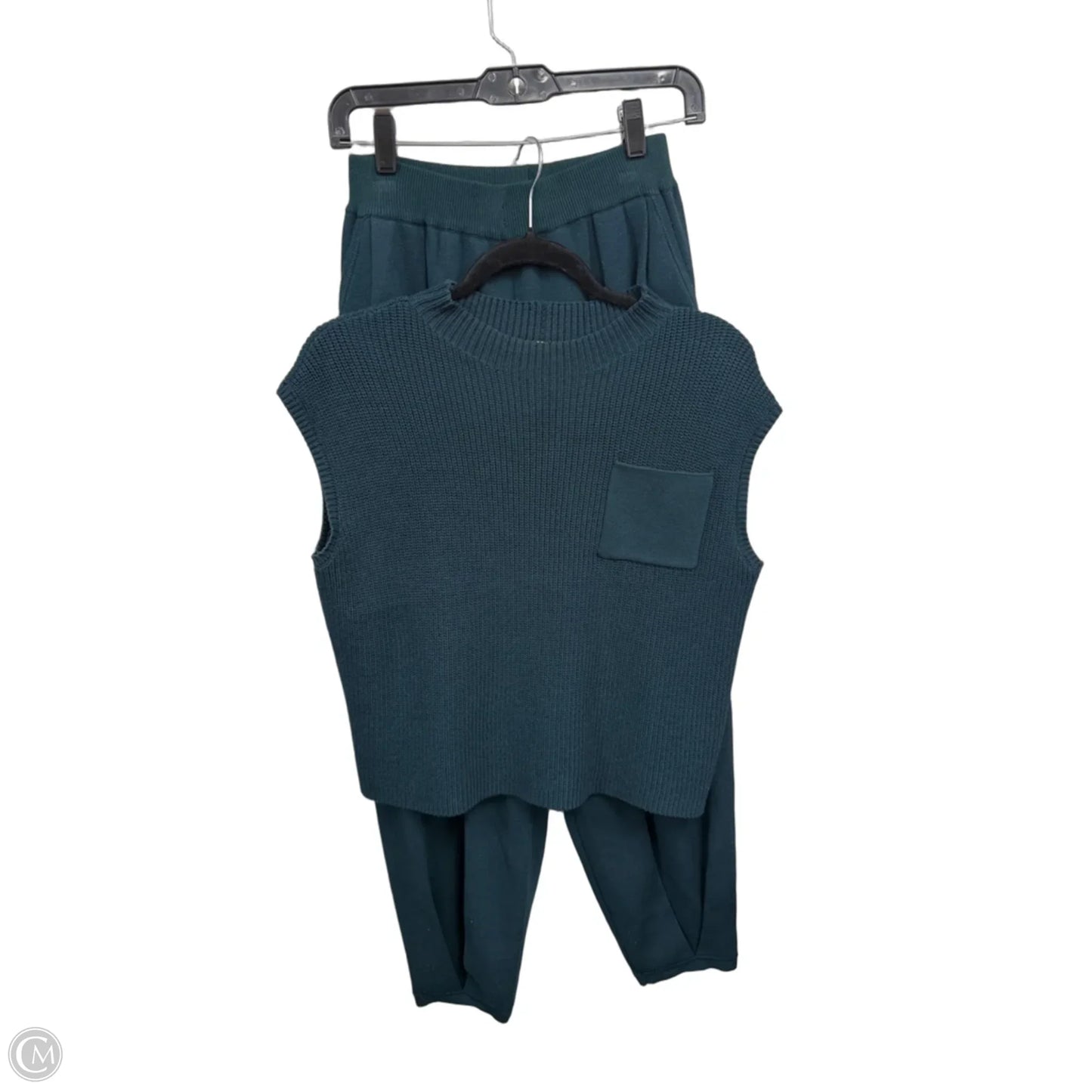 Lounge Set Pants By Cme In Teal, Size: S