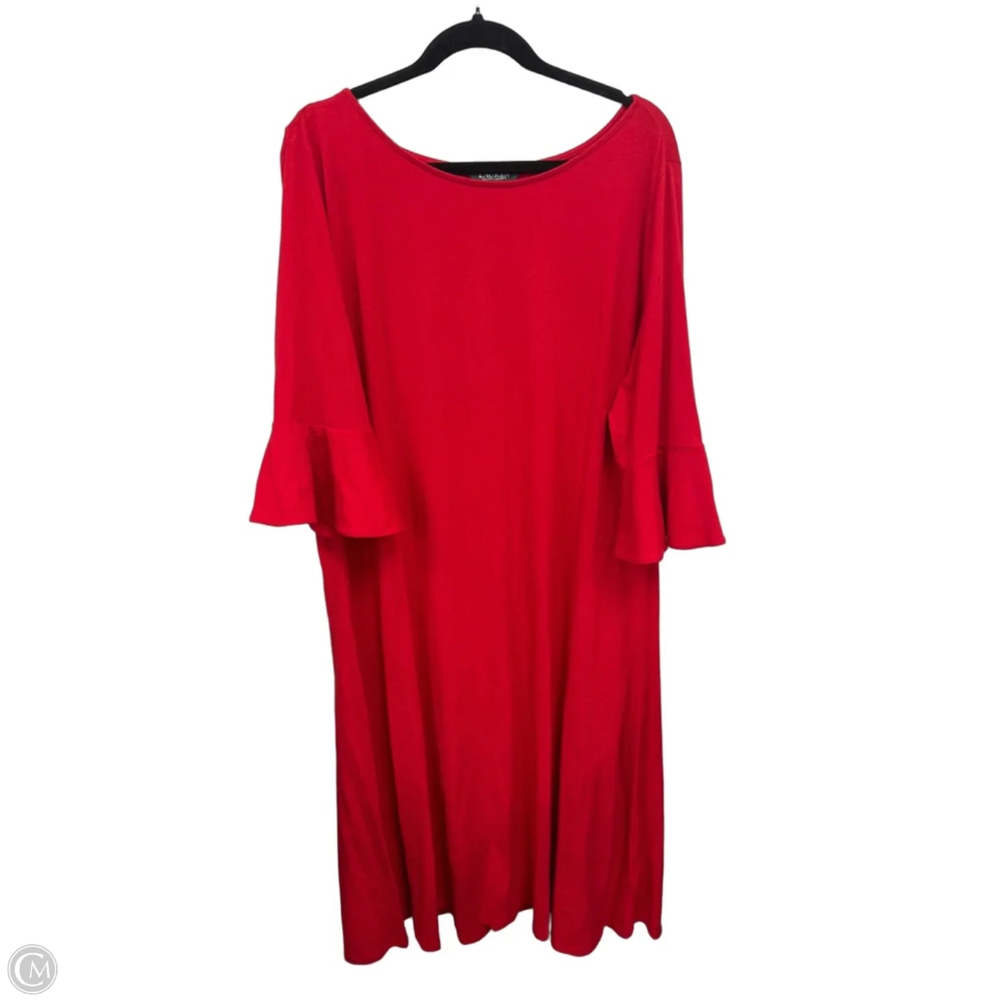 Dress Casual Midi By Lauren By Ralph Lauren In Red, Size: 3x
