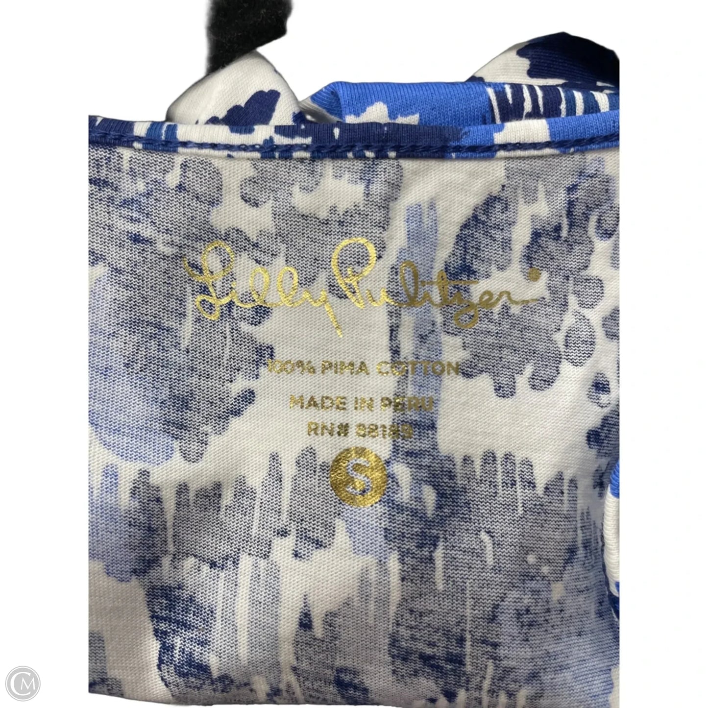 Dress Designer By Lilly Pulitzer In Blue & White, Size: S