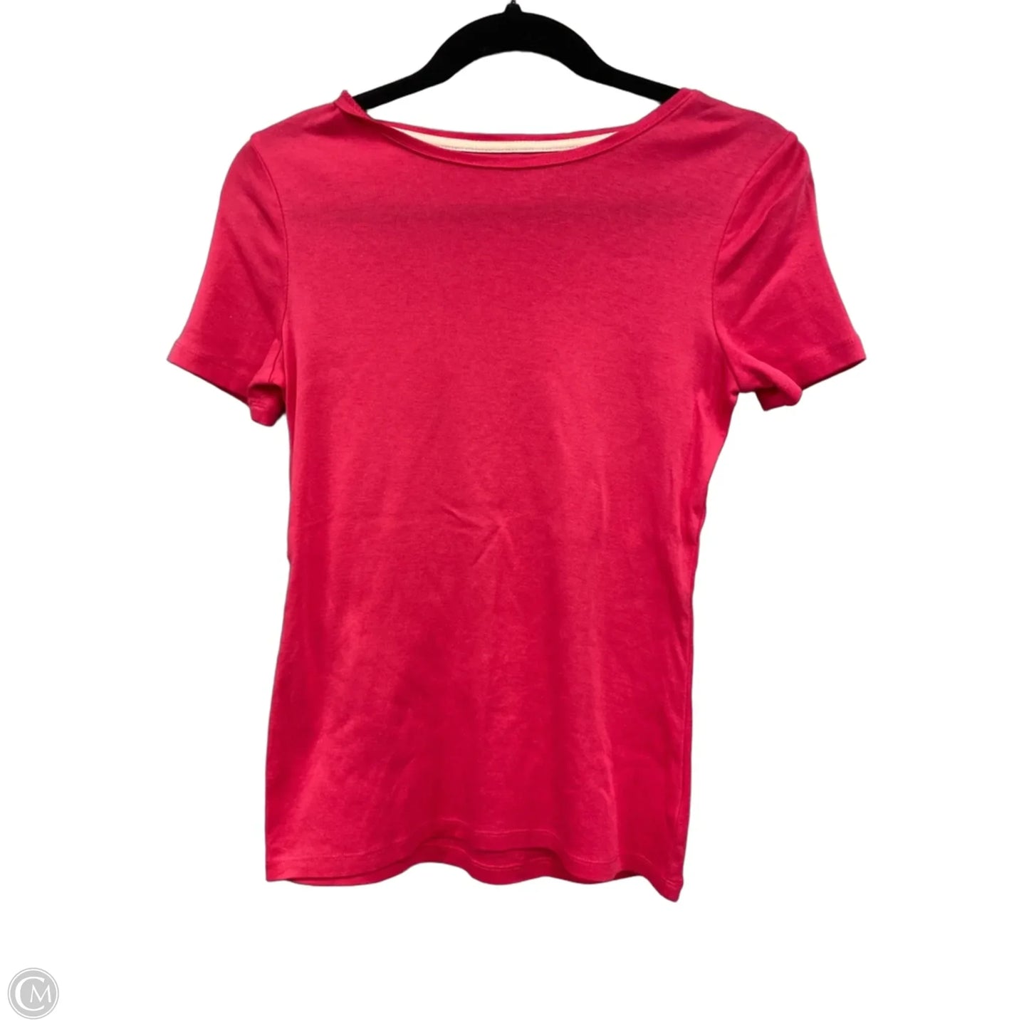 Top Short Sleeve Basic By Talbots In Pink, Size: Xs