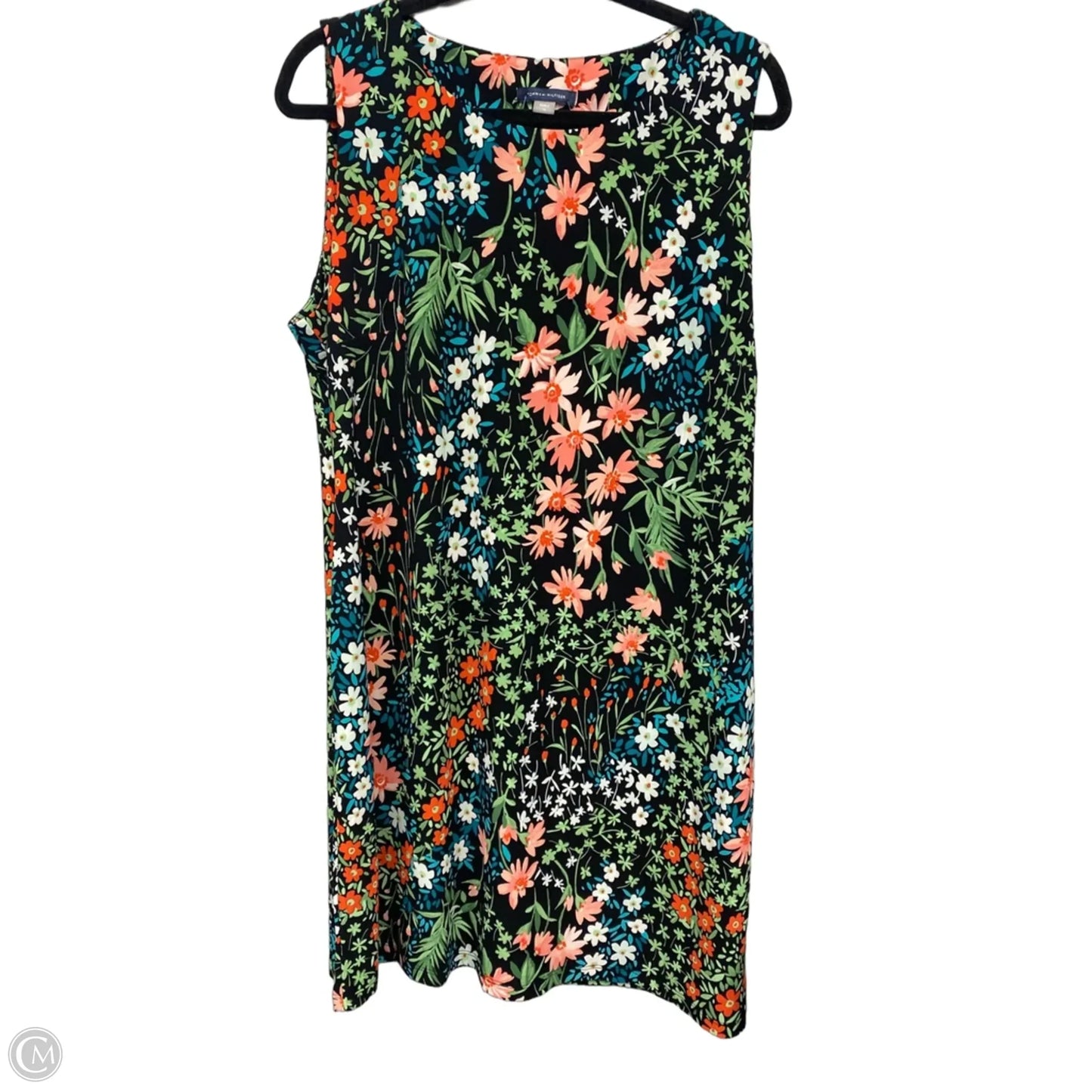 Dress Casual Short By Tommy Hilfiger In Black & Orange, Size: 16
