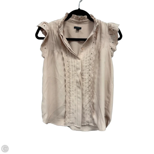 Blouse Short Sleeve By Ann Taylor In Pink, Size: Xxsp