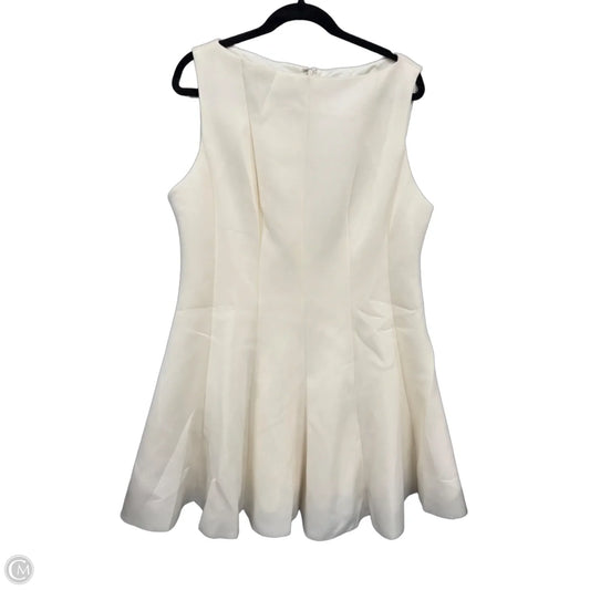 Dress Casual Short By Fashion Nova In Cream, Size: 2x