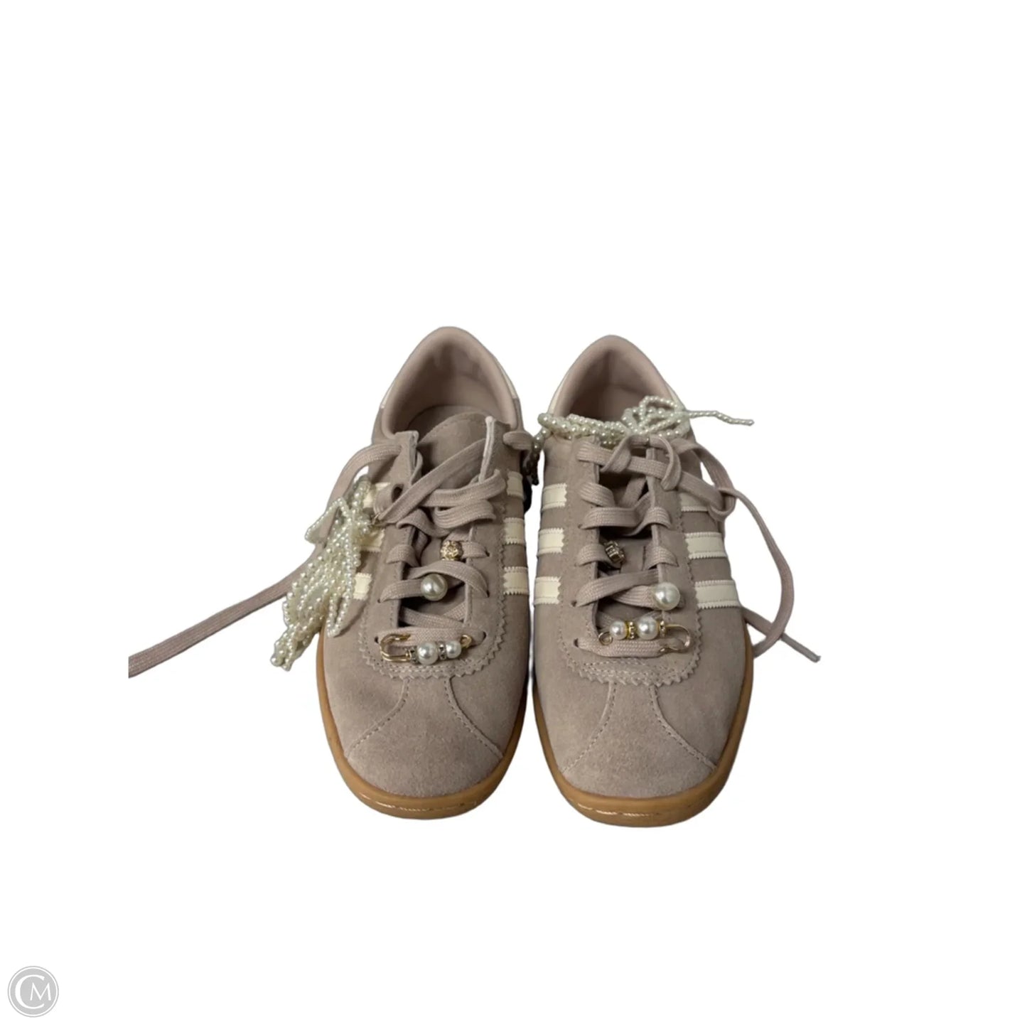 Shoes Sneakers By Adidas In Tan & White, Size: 10