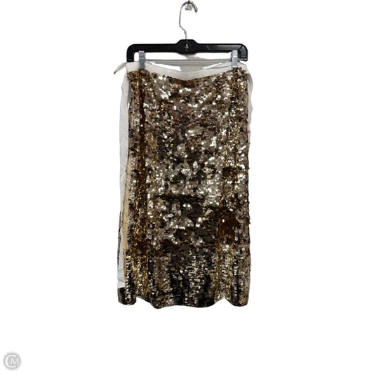 Skirt Midi By J. Crew In Gold, Size: 10