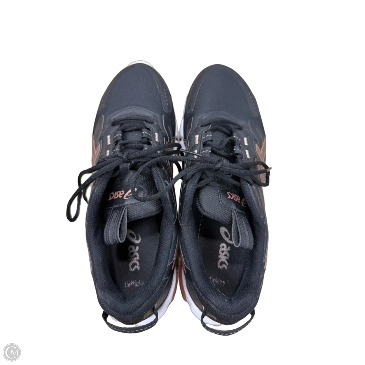 Shoes Athletic By Asics In Black & Gold, Size: 10.5