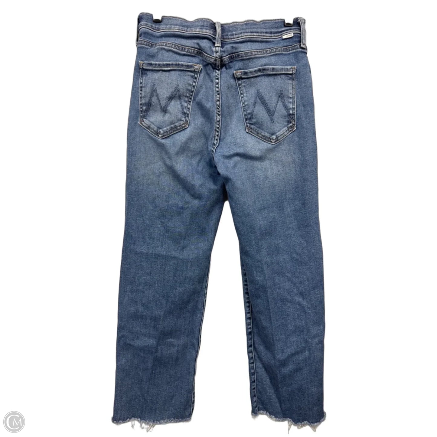 Jeans Straight By Mother In Blue Denim, Size: 8