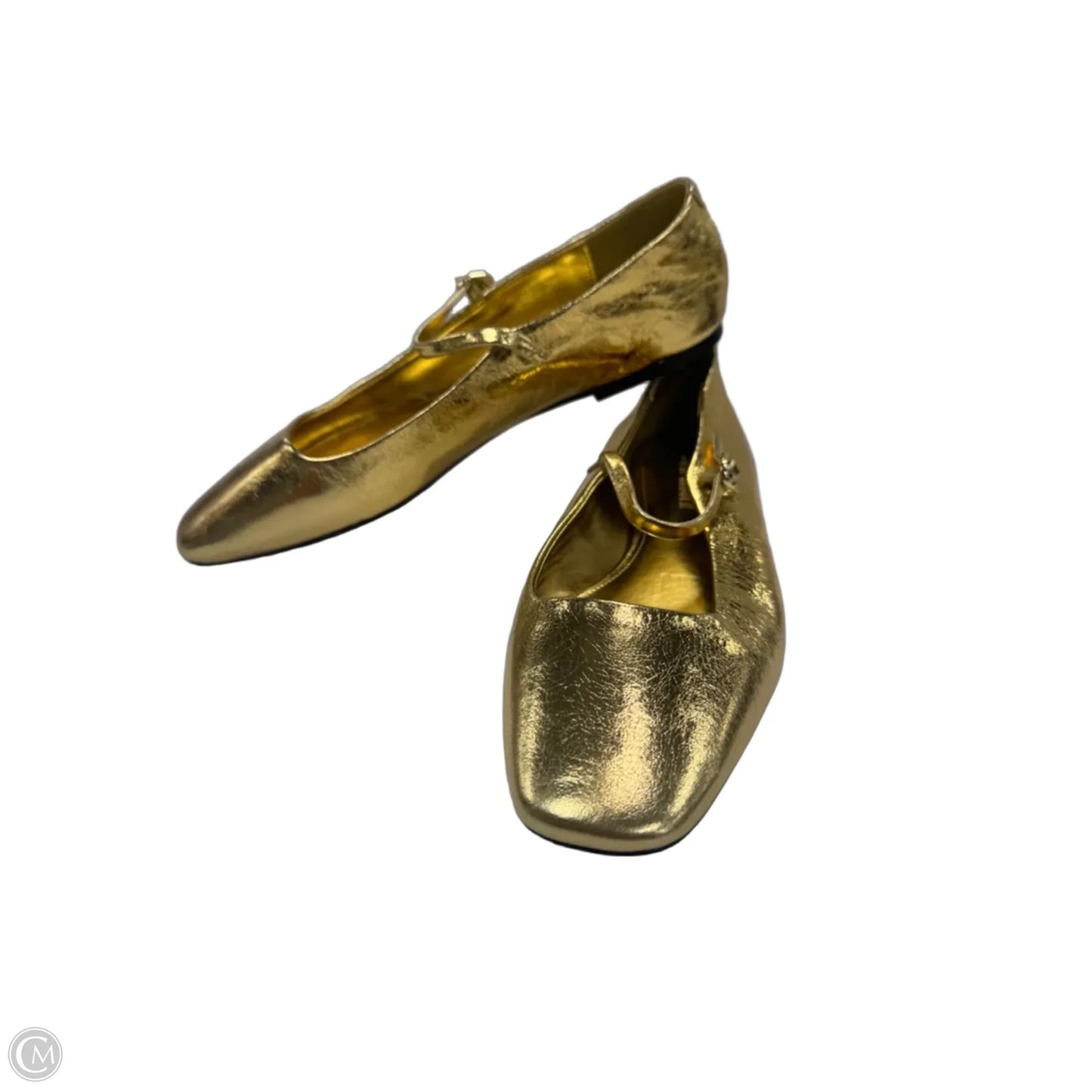 Shoes Flats By Steve Madden In Gold, Size: 8.5