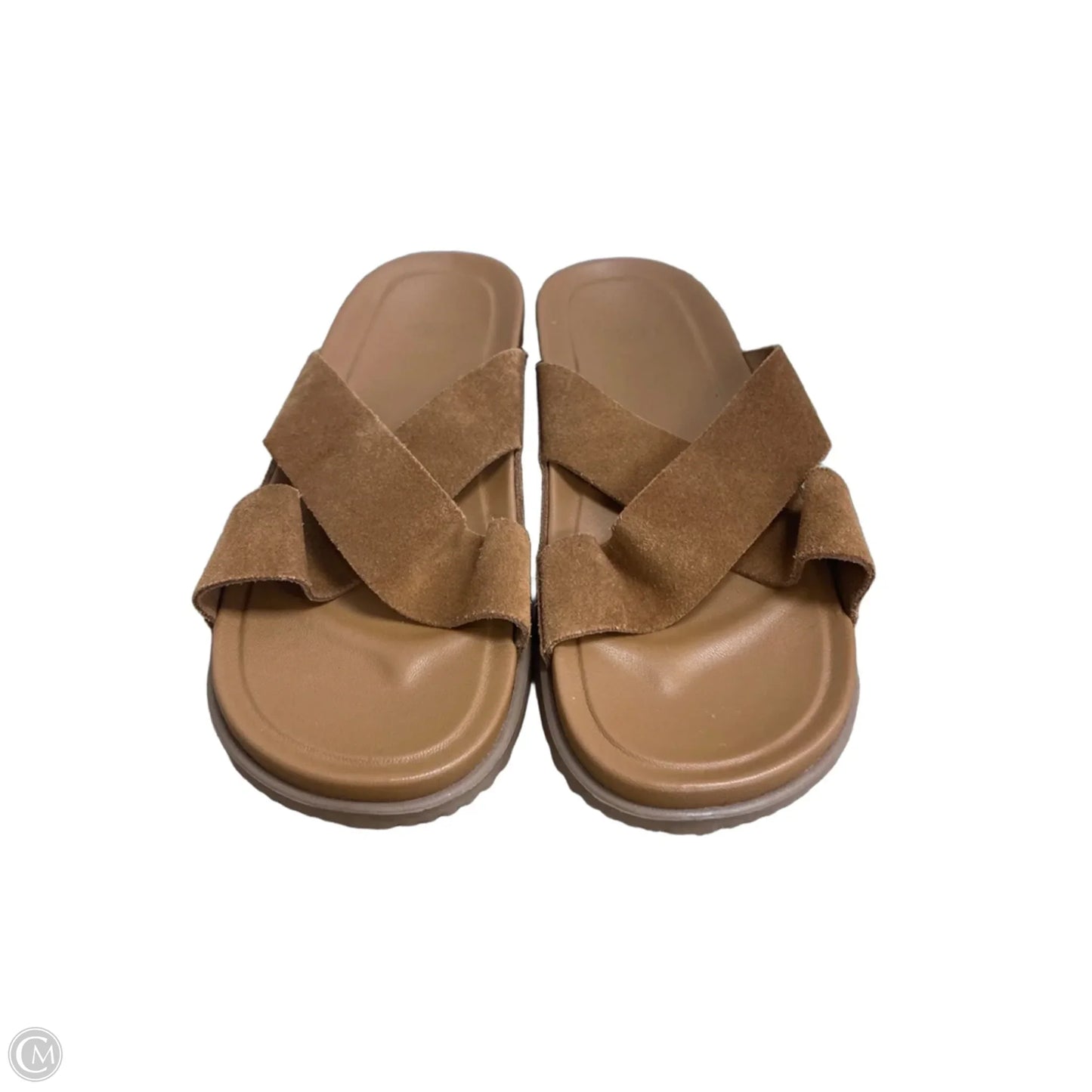 Sandals Designer By Ugg In Brown, Size: 10