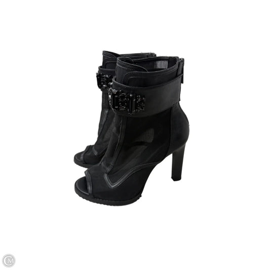 Boots Designer By Karl Lagerfeld In Black, Size: 7.5