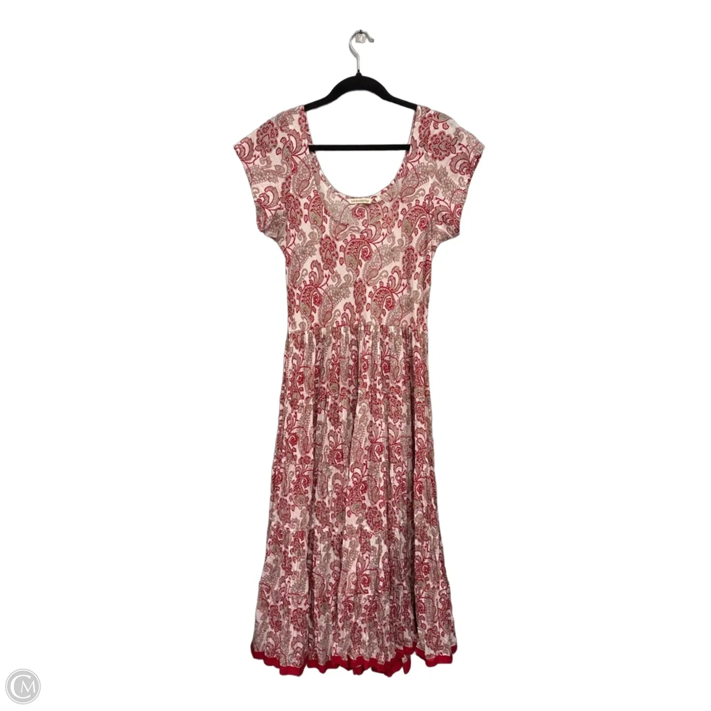 Dress Casual Maxi By Soft Surroundings In Red & White, Size: L