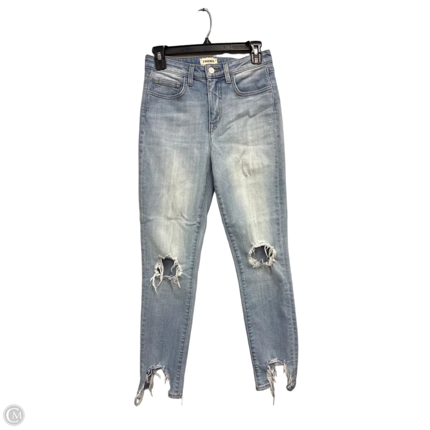 Jeans Skinny By L Agence In Blue Denim, Size: 2