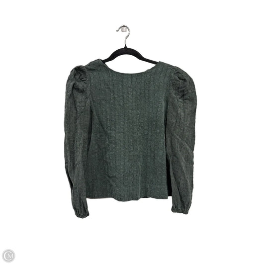 Top Long Sleeve By Cmc In Green, Size: Xs