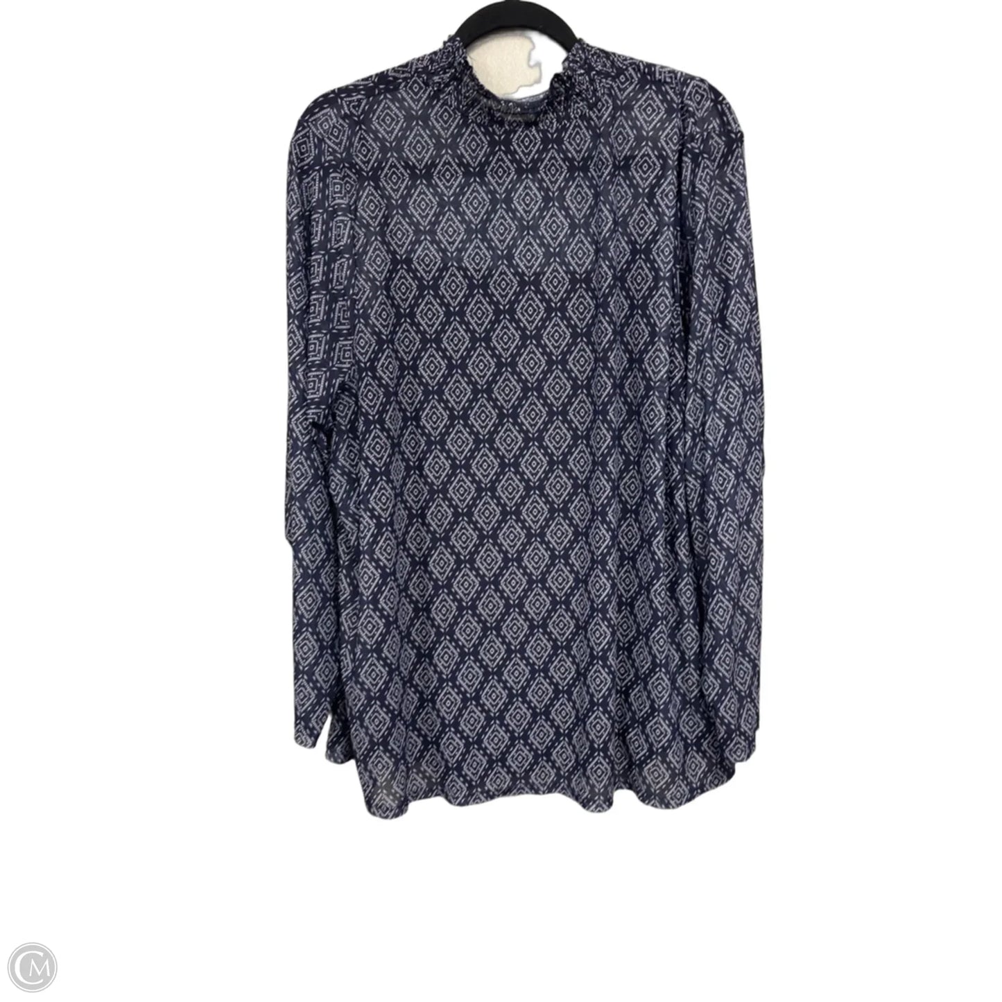 Top 2pc Long Sleeve By Lane Bryant In Navy, Size: 22
