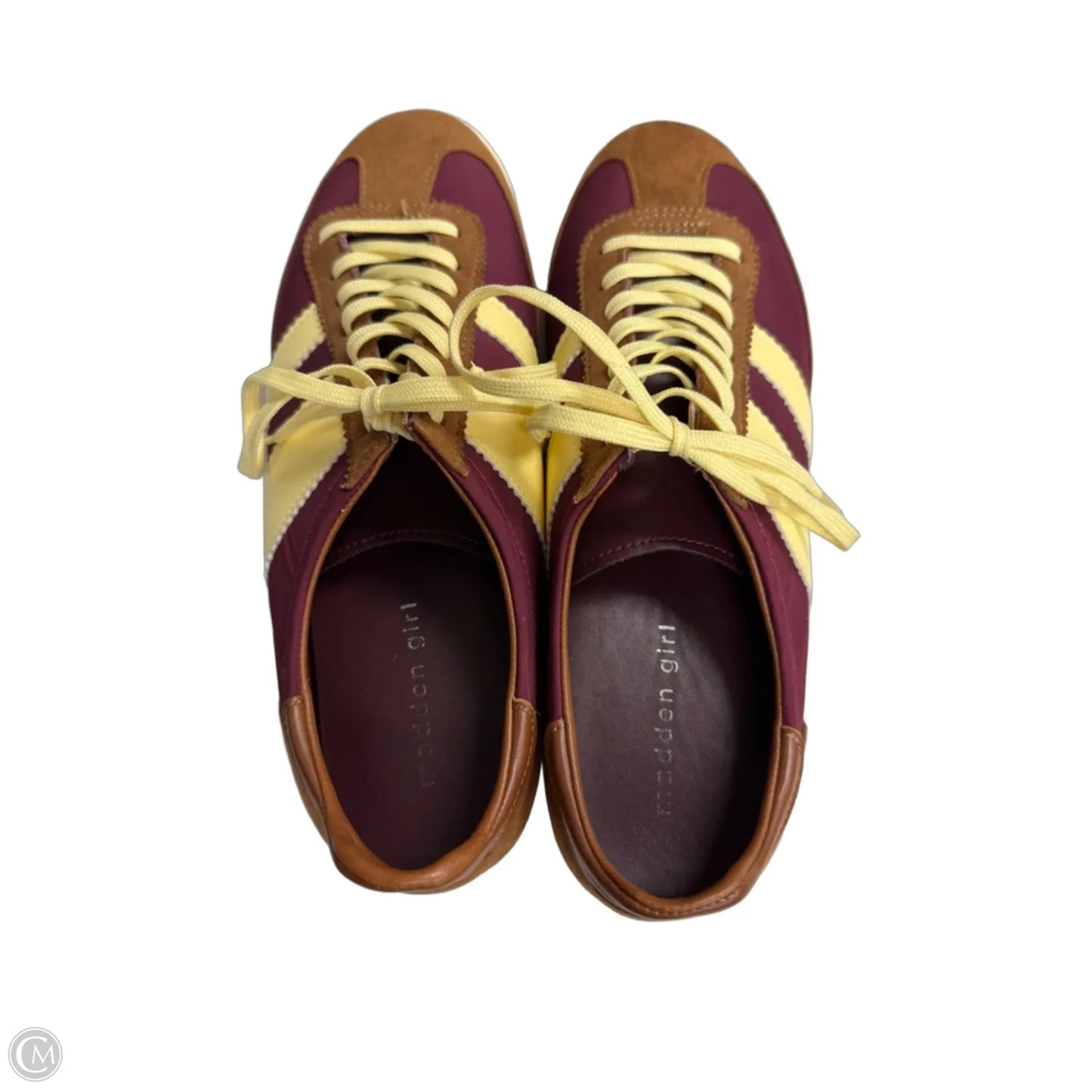 Shoes Sneakers By Madden Girl In Brown & Cream, Size: 9
