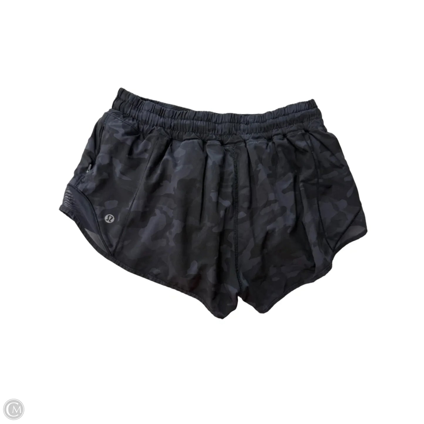 Athletic Shorts By Lululemon In Black & Grey, Size: 6