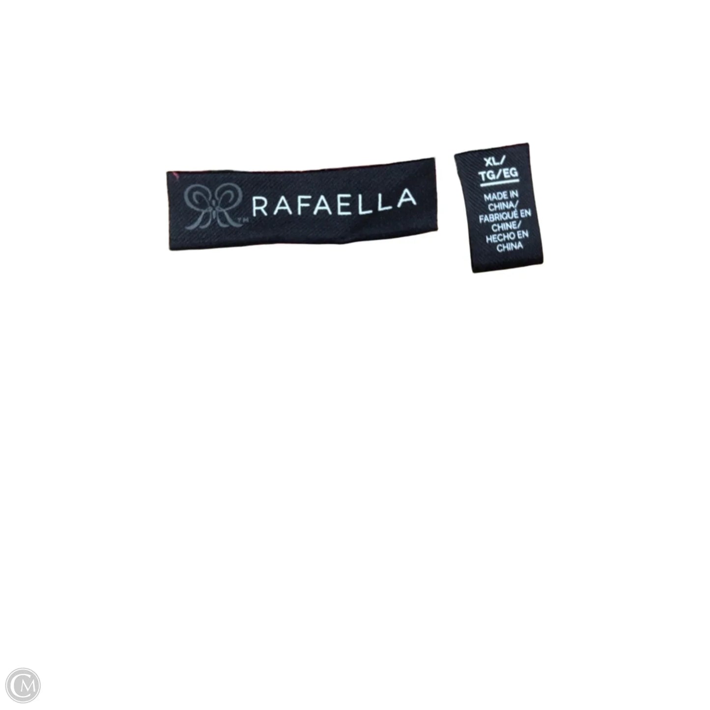 Blouse Short Sleeve By Rafaella In Orange & Pink, Size: Xl