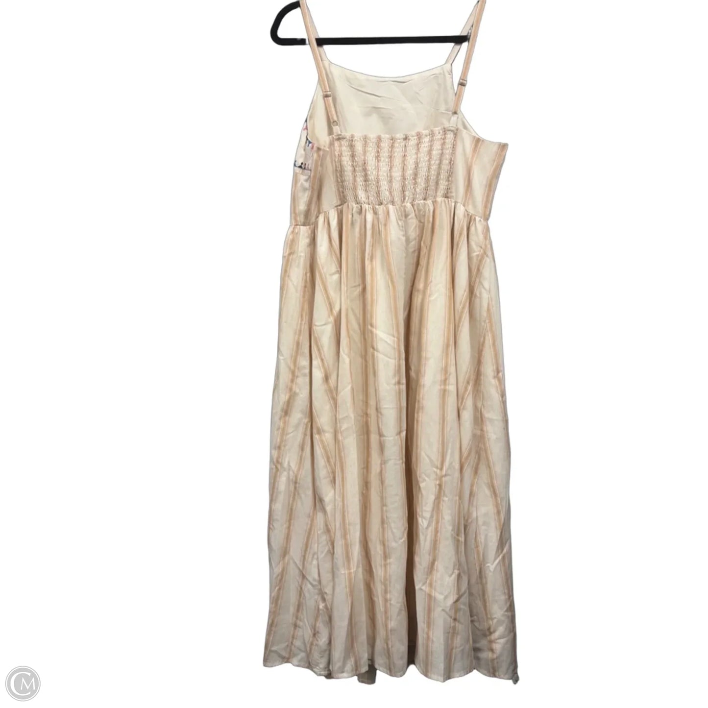 Dress Casual Maxi By Umgee In Cream & Pink, Size: L