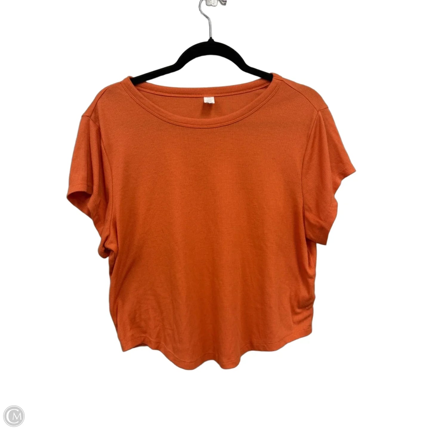 Top Short Sleeve Basic By Old Navy In Orange, Size: Xl