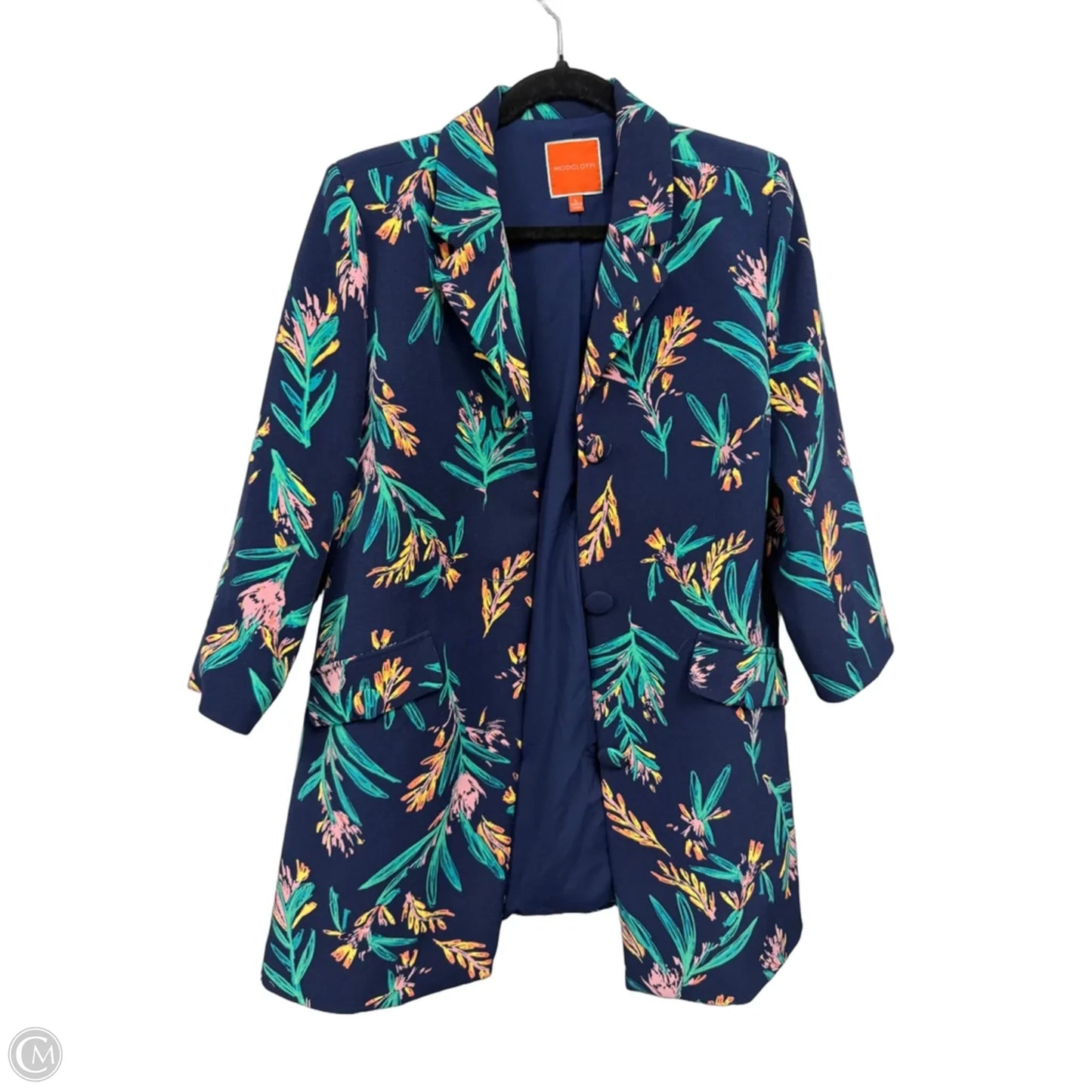 Blazer By Modcloth In Blue & Green, Size: L