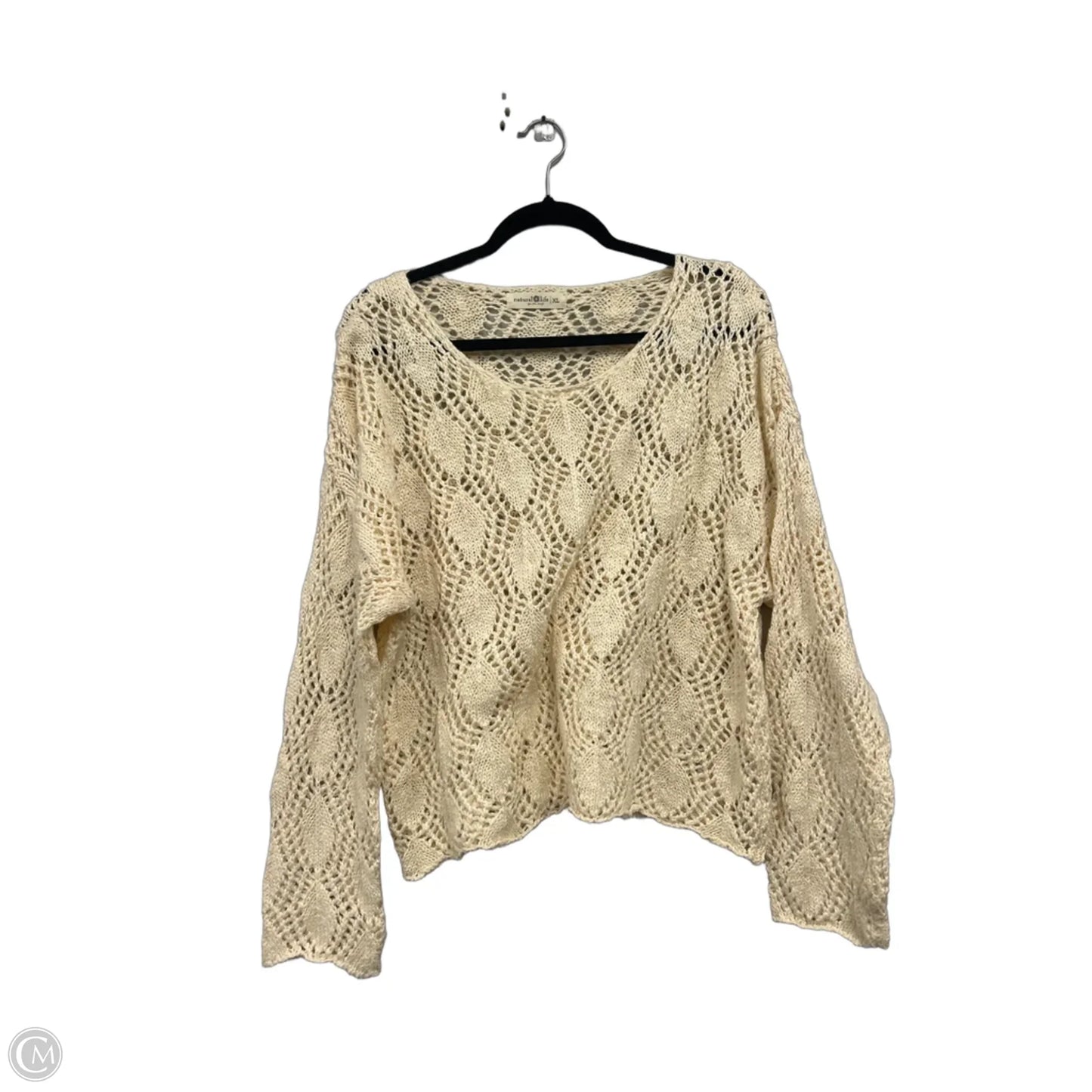Sweater By Natural Life In Cream, Size: Xl
