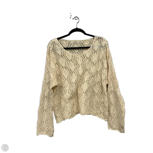 Sweater By Natural Life In Cream, Size: Xl