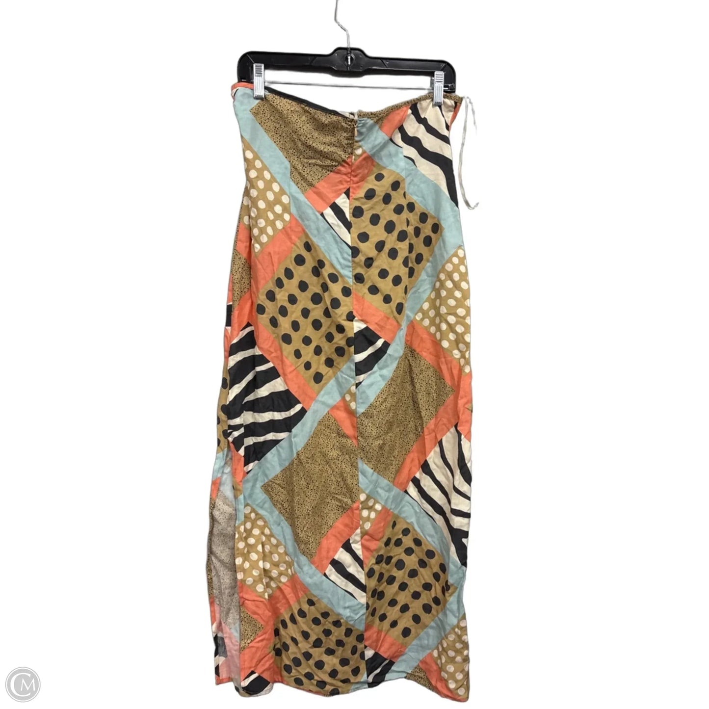 Dress Casual Maxi By Forever 21 In Blue & Tan, Size: L