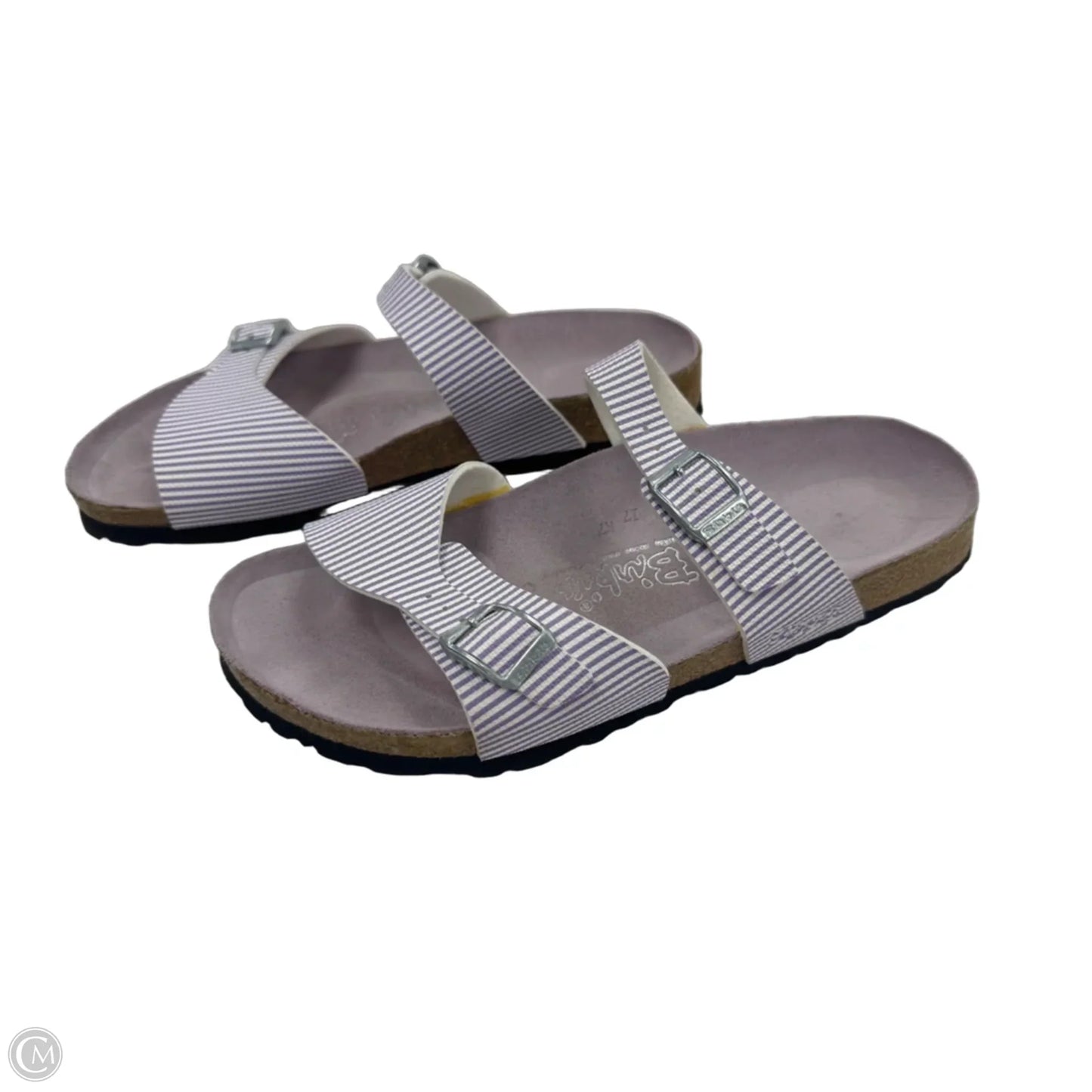 Sandals Flats By Birkenstock In Purple, Size: 9