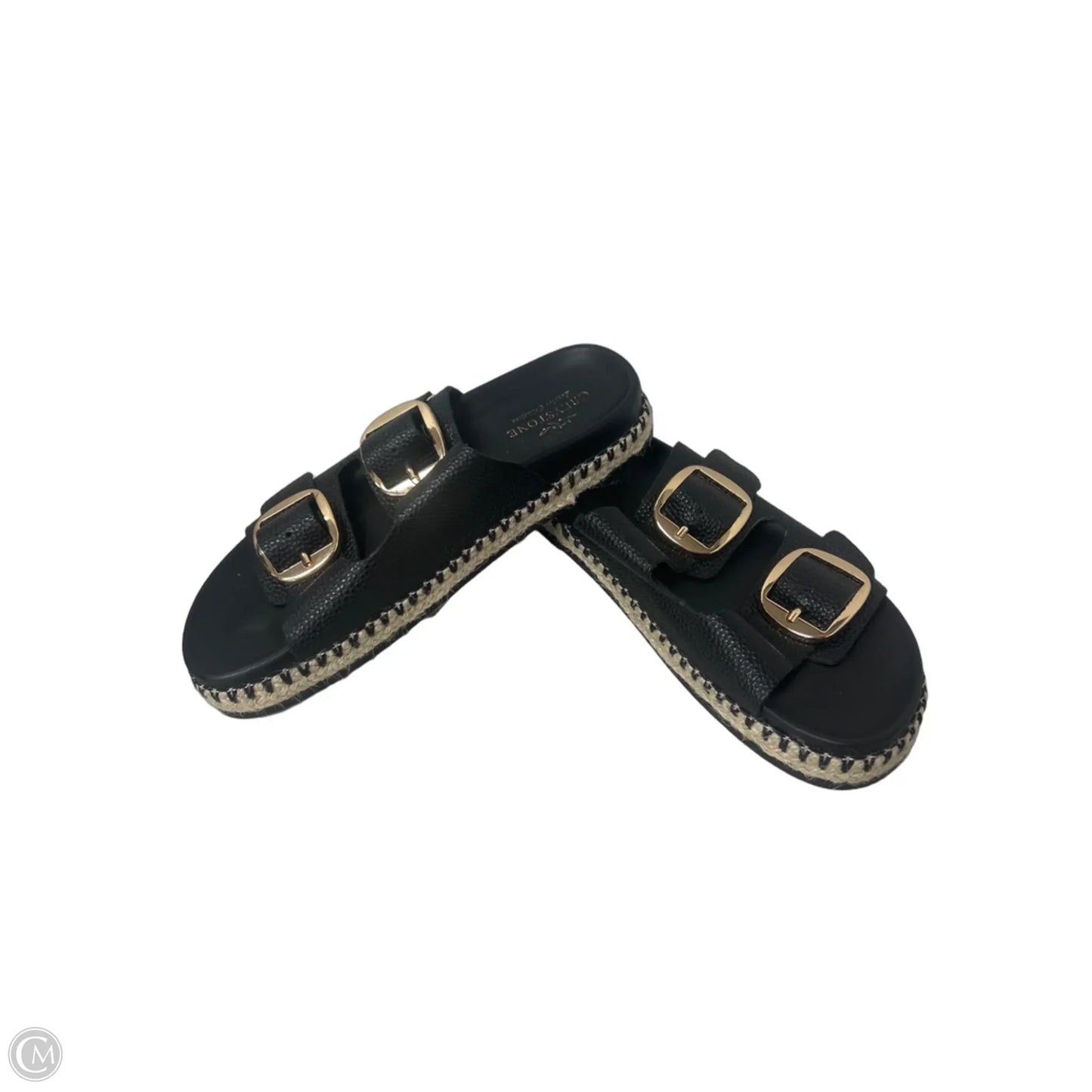 Sandals Flats By Cmc In Black & Cream, Size: 7