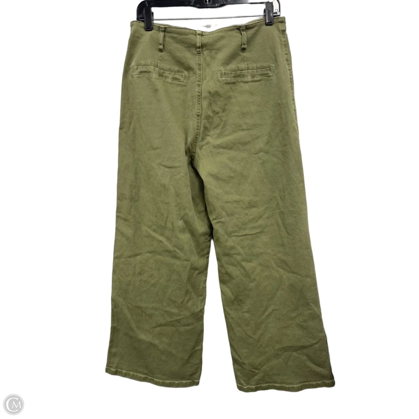 Pants Wide Leg By Cmc In Green, Size: Xl