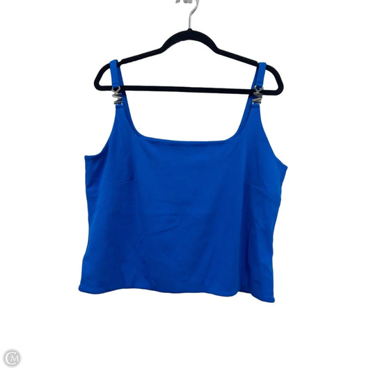 Blouse Sleeveless By Michael By Michael Kors In Blue, Size: Xl