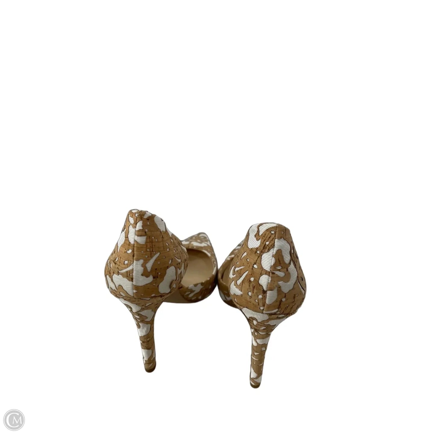 Shoes Heels Stiletto By Jessica Simpson In Tan & White, Size: 5.5