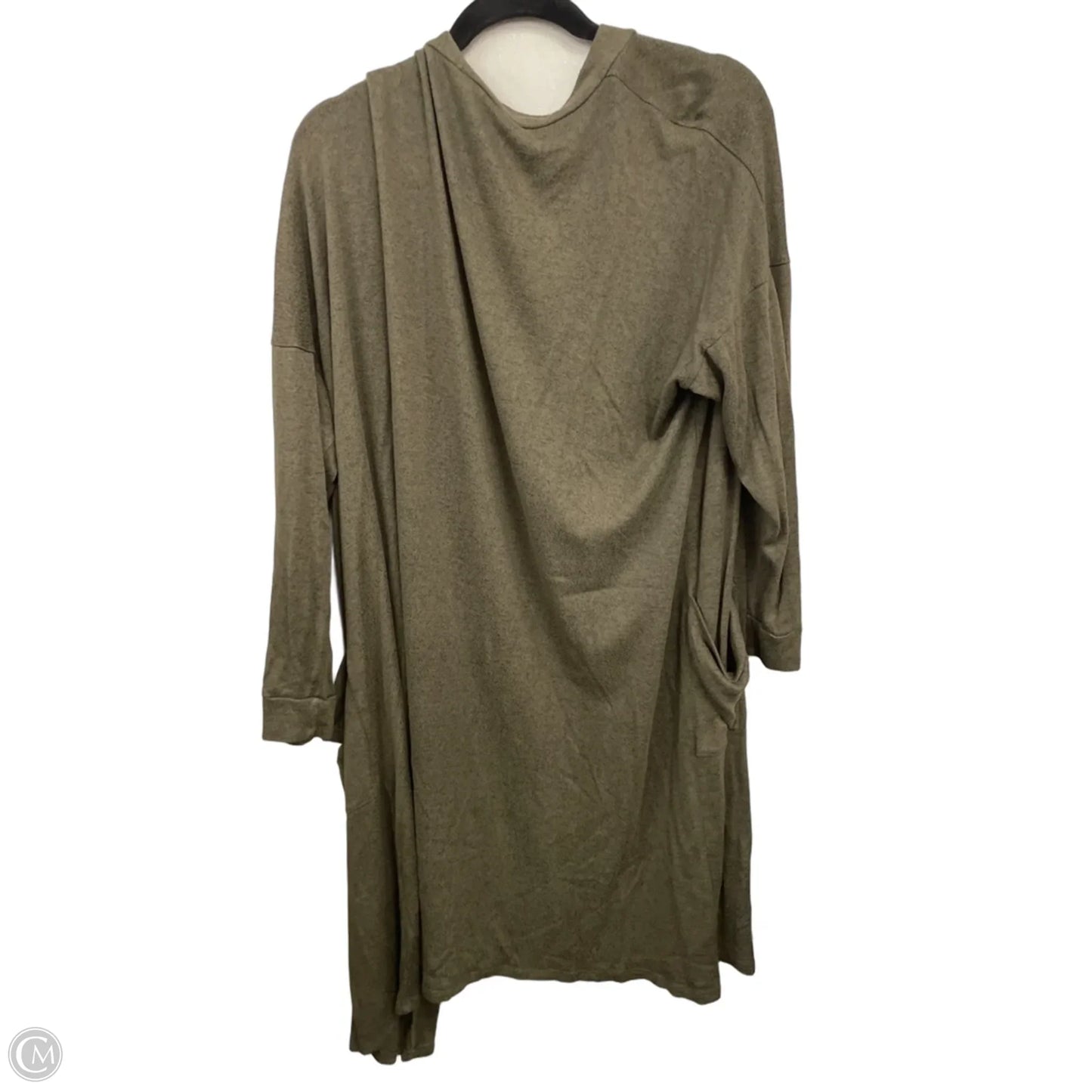 Sweater Cardigan By Emerald In Green, Size: Xl