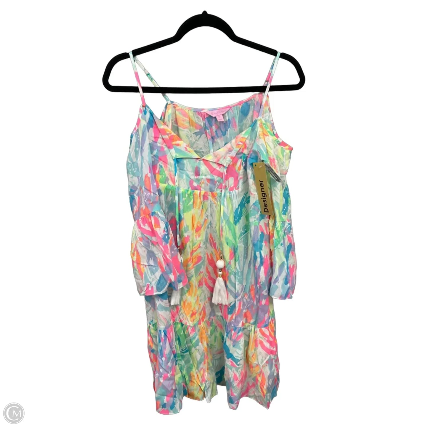Dress Designer By Lilly Pulitzer In Green & Pink, Size: Xs