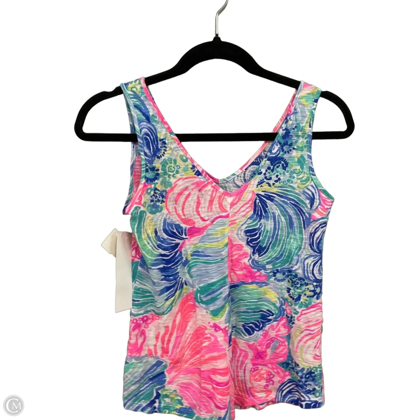 Top Sleeveless Designer By Lilly Pulitzer In Blue & Pink, Size: Xxs