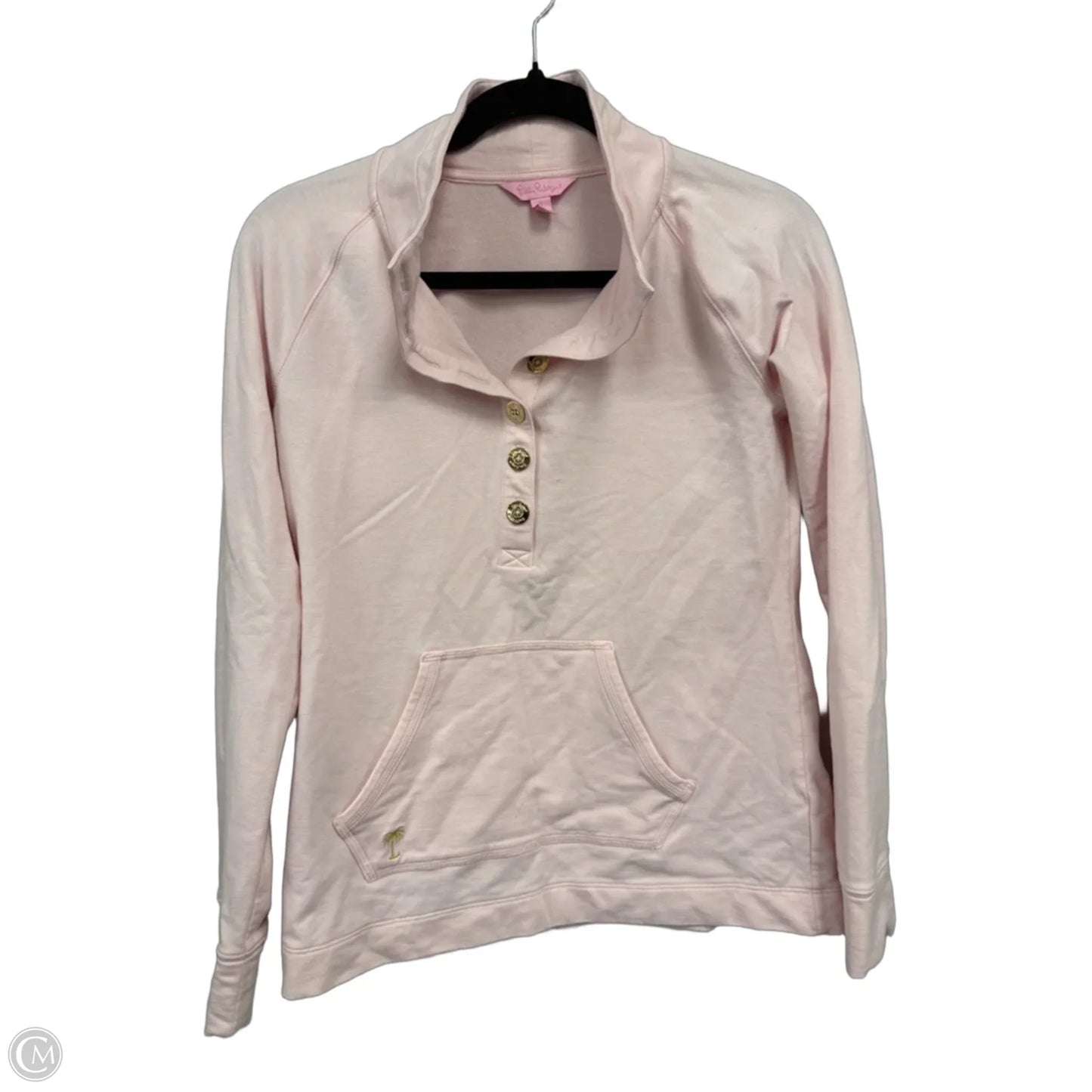 Top Long Sleeve Designer By Lilly Pulitzer In Pink, Size: S