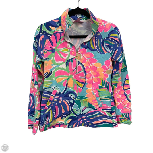 Jacket Designer By Lilly Pulitzer In Blue & Pink, Size: Xs