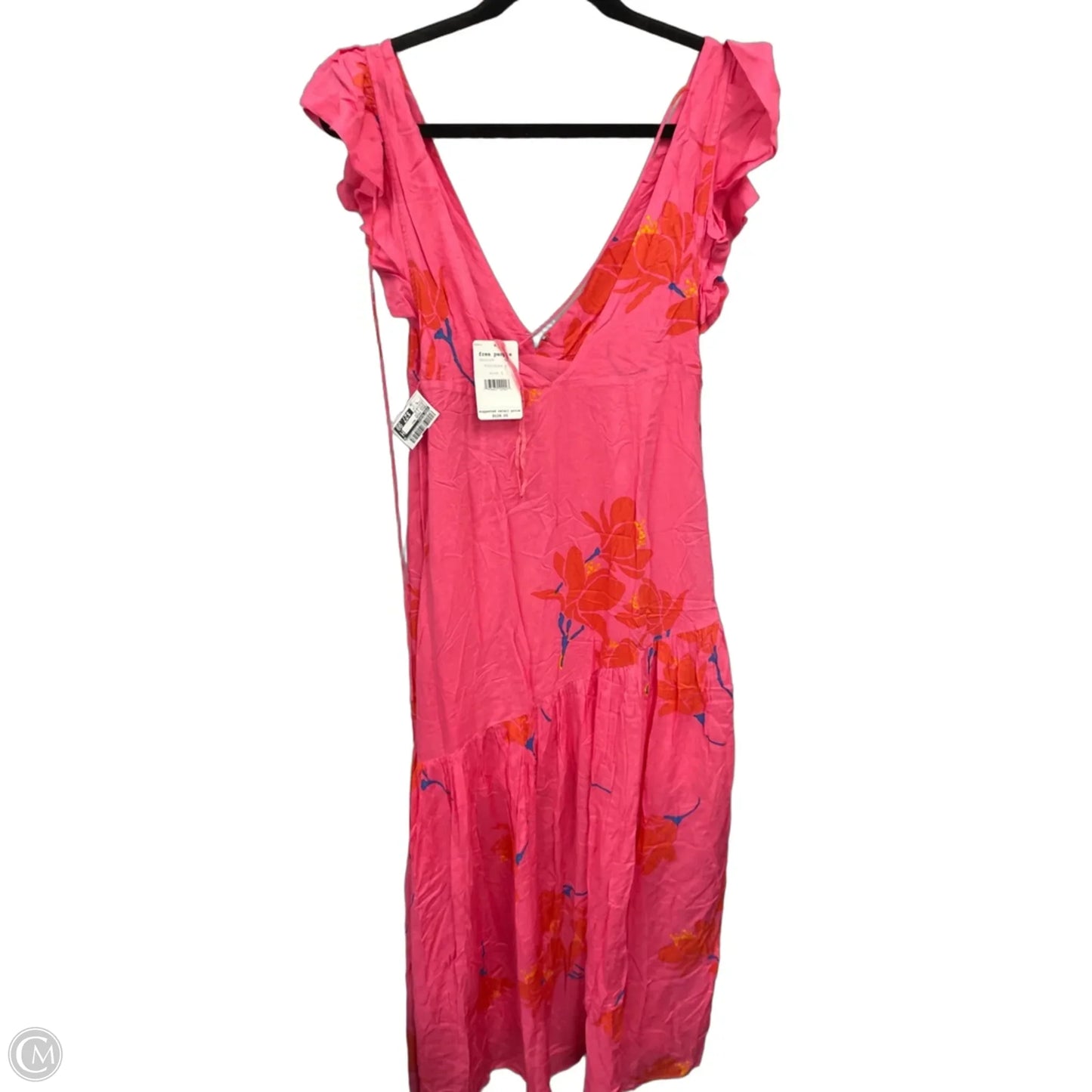Dress Casual Maxi By Free People In Orange & Pink, Size: 6