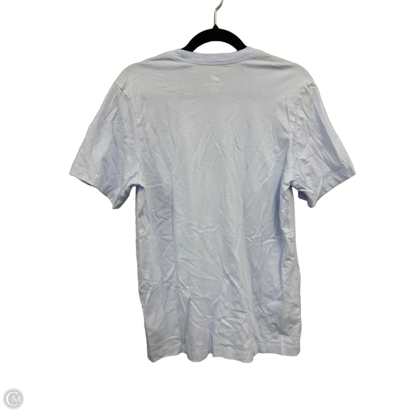 Athletic Top Short Sleeve By Nike Apparel In Blue & White, Size: M