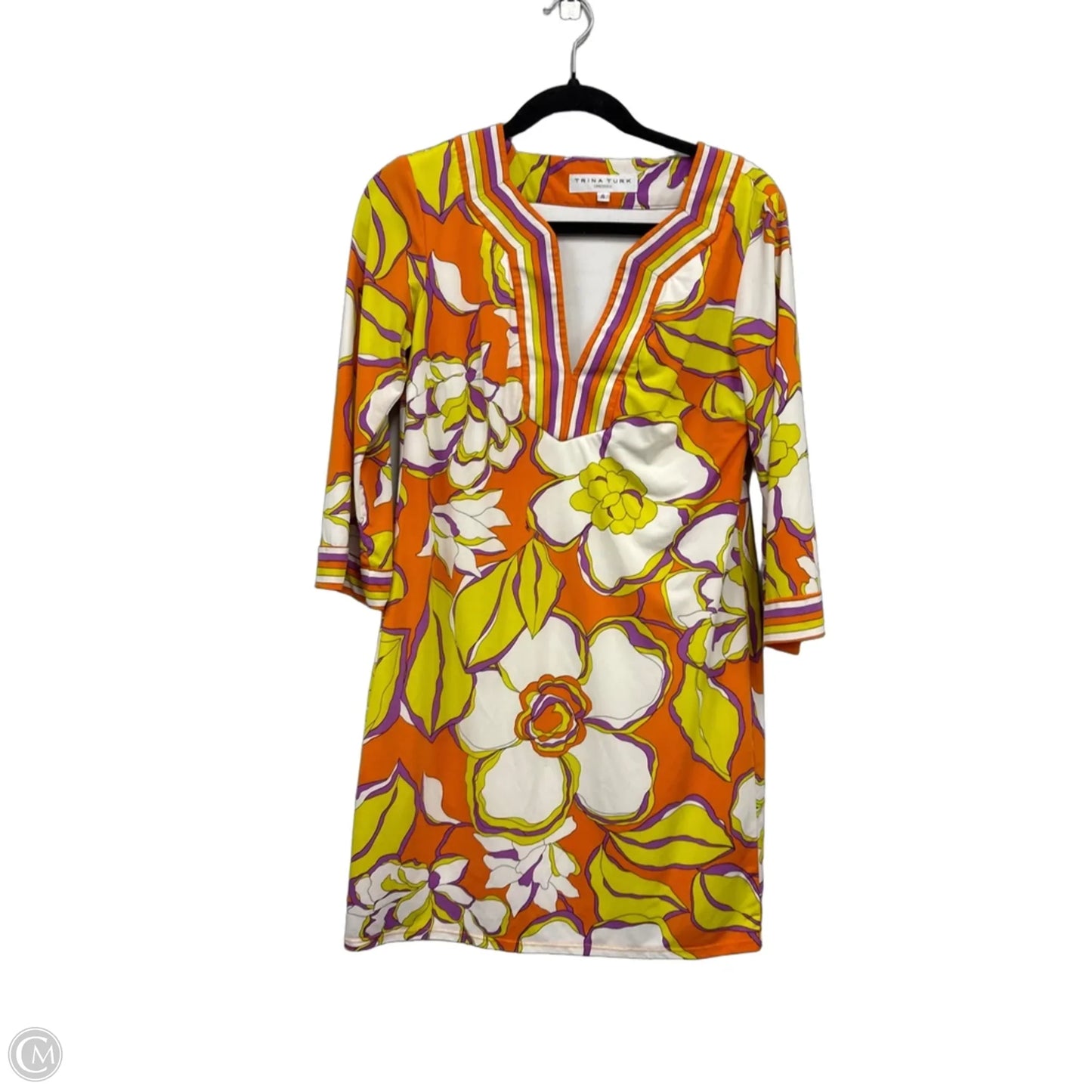 Dress Casual Short By Trina Turk In Orange & Purple, Size: 30