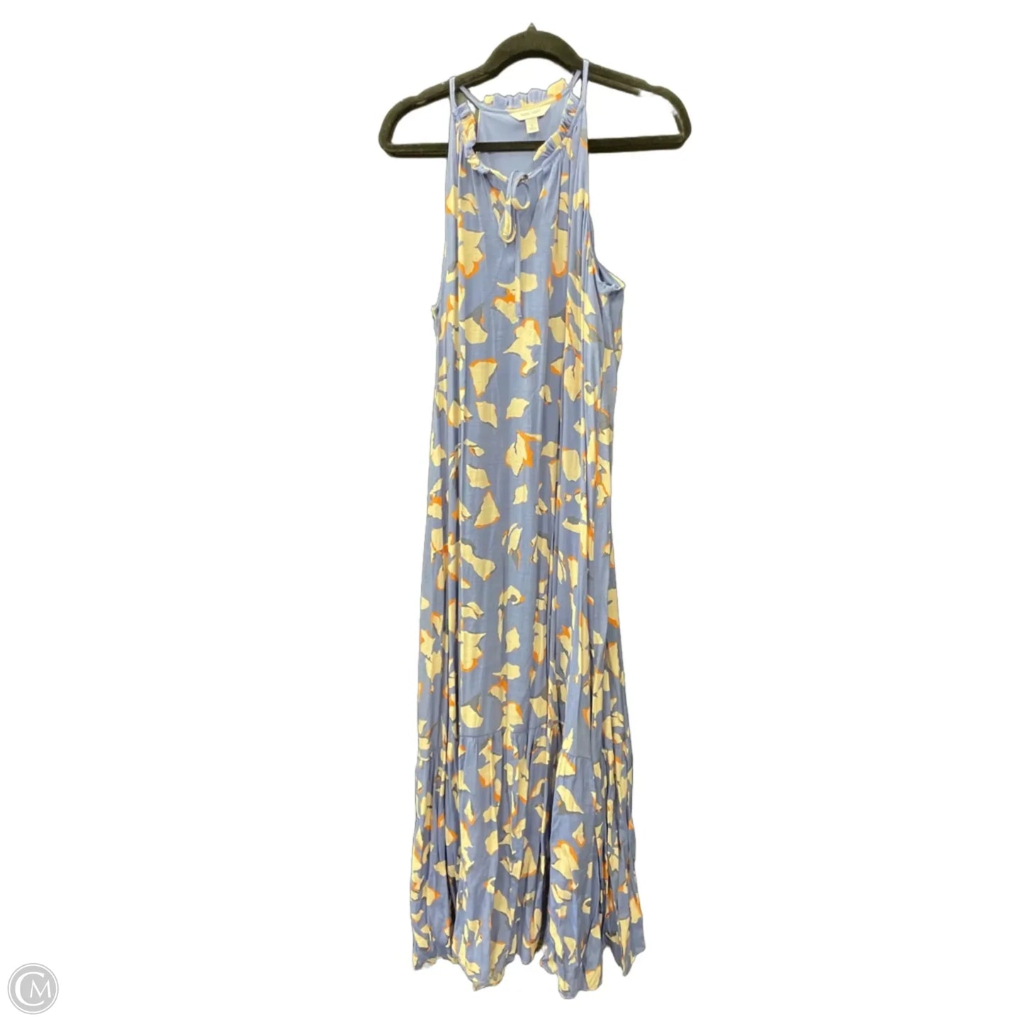 Dress Casual Maxi By Nine West Apparel In Blue & Orange, Size: L