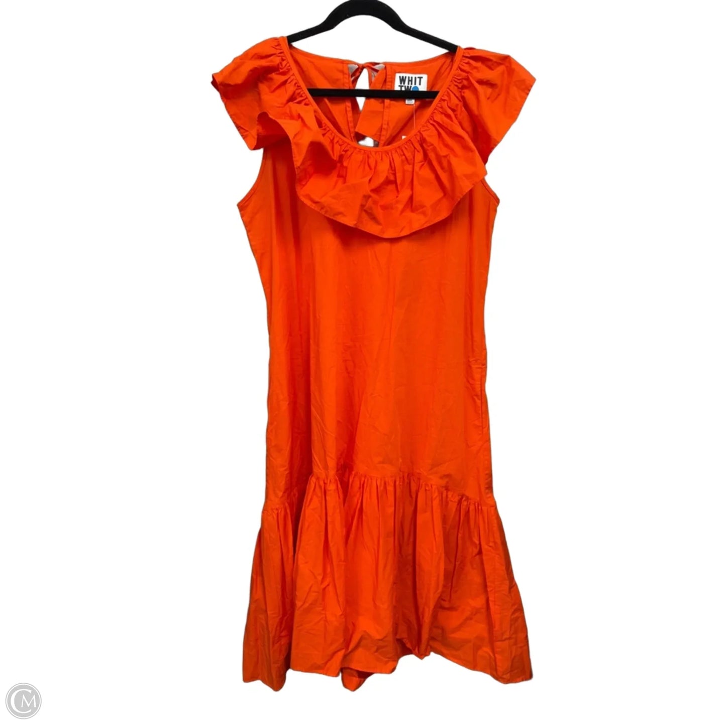 Dress Casual Midi By Cmb In Orange, Size: M