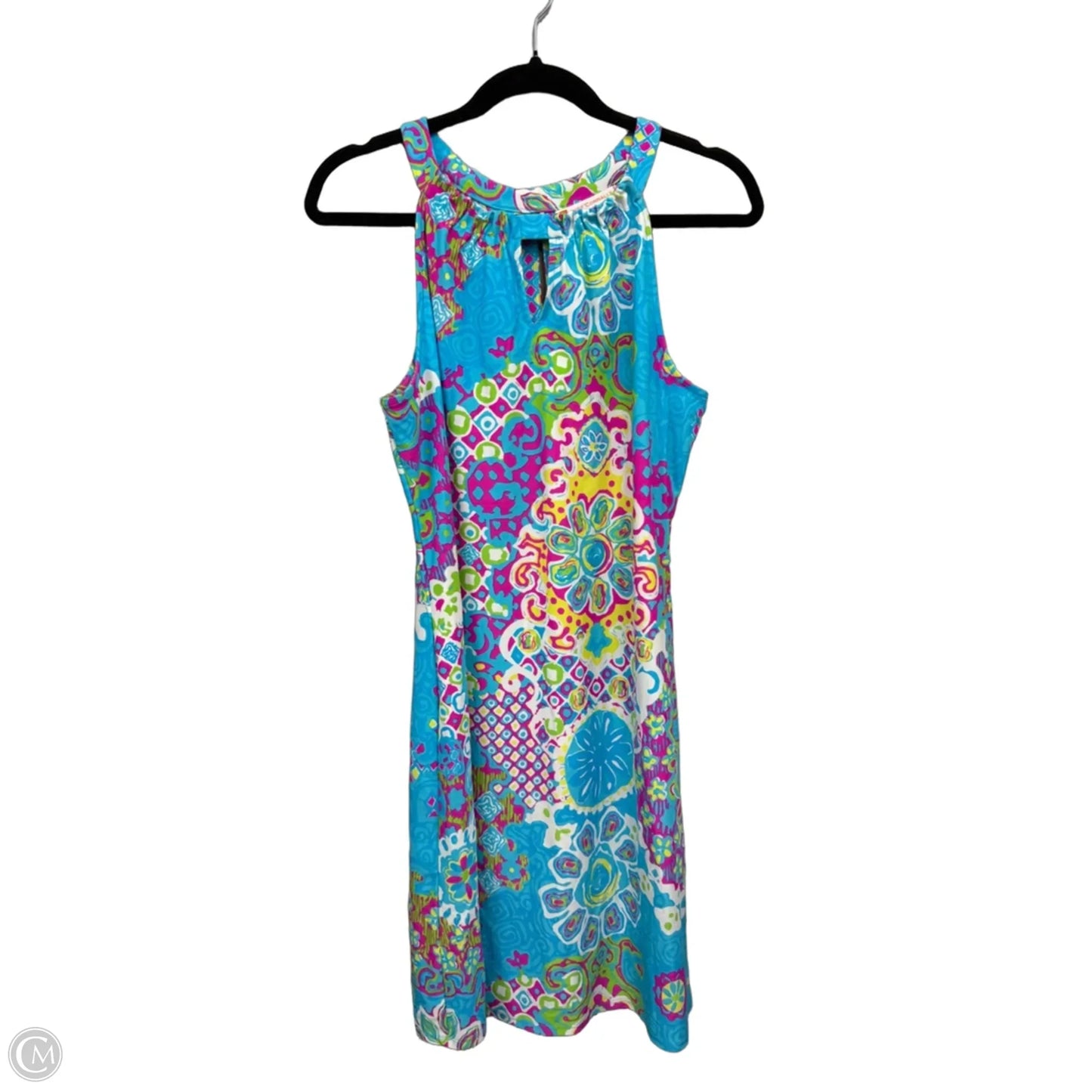 Dress Casual Short By Jude Connally In Blue & Pink, Size: M