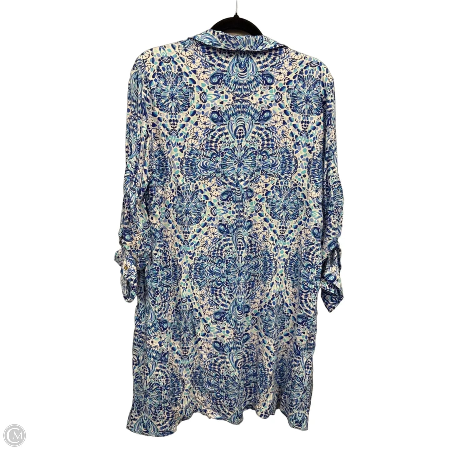 Dress Designer By Lilly Pulitzer In Blue & White, Size: M