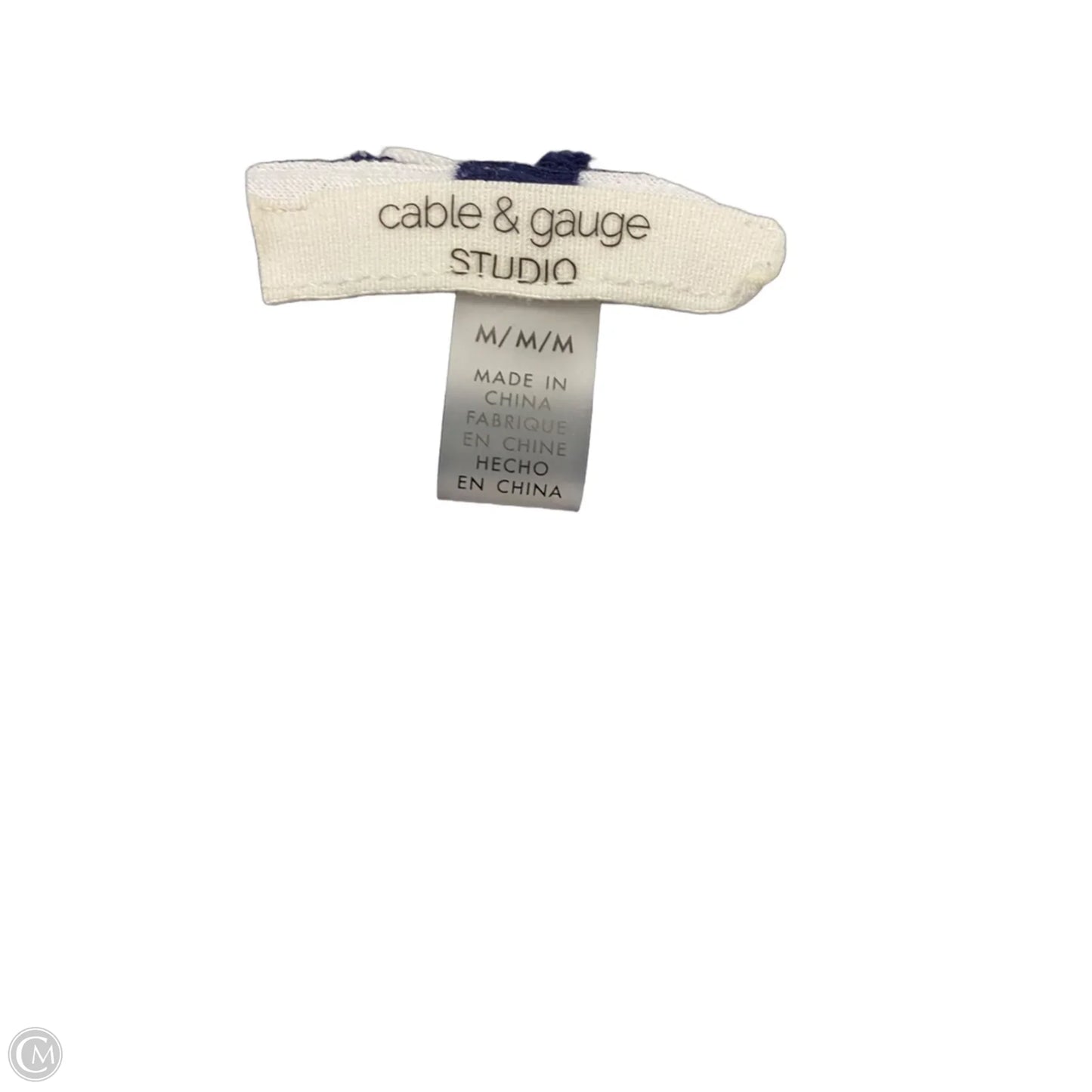 Jacket Other By Cable And Gauge In Blue & White, Size: M