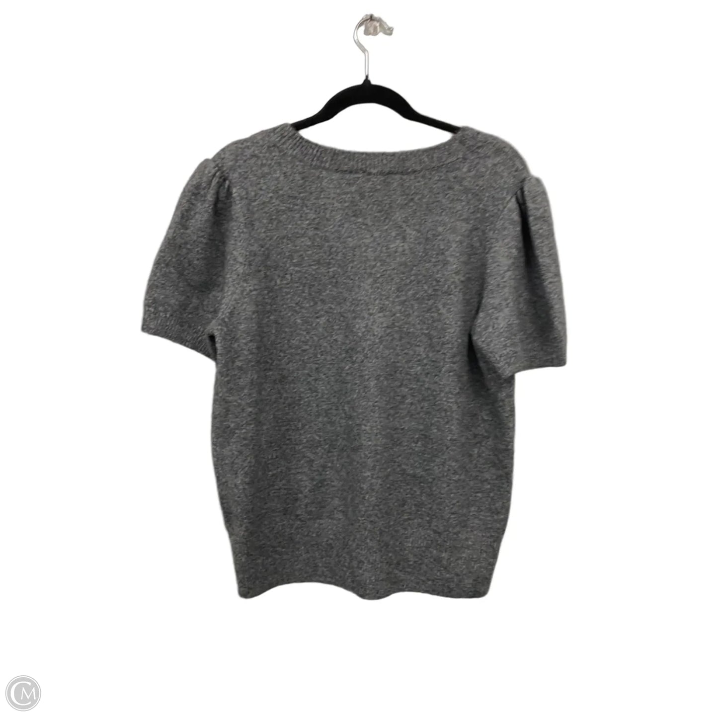 Sweater Short Sleeve By Cece In Grey, Size: L
