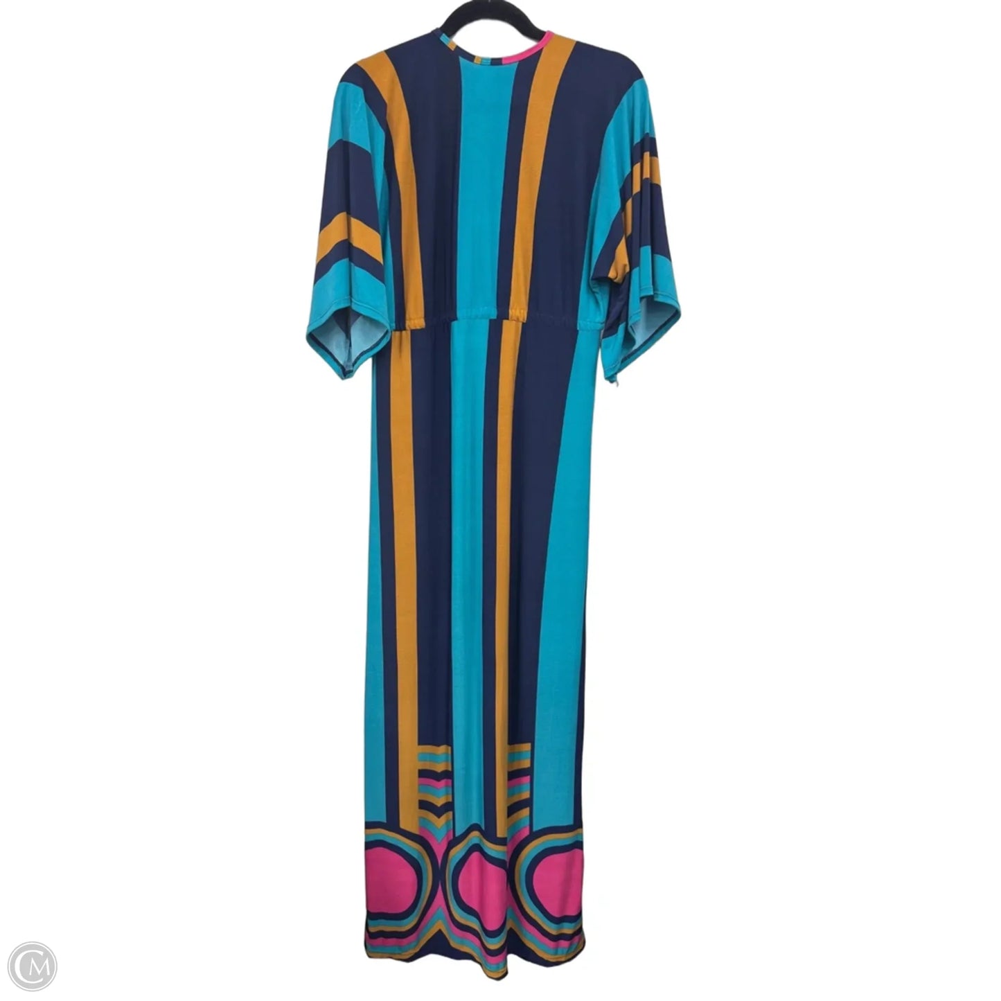 Dress Casual Maxi By Clothes Mentor In Blue & Pink, Size: M